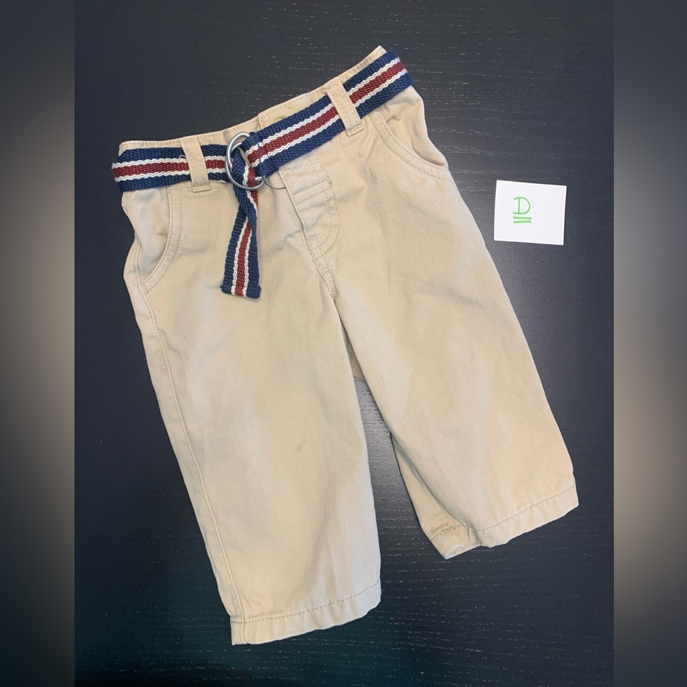 ⭐️2/$8.00⭐️ Koala Kids 3-6m Tan Dress Pants with Belt